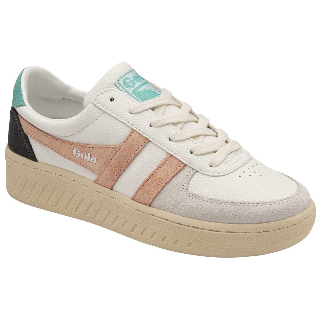 Gola Classics Grandslam Trident Sneakers Hvite Rosa Norge | WTERAO-456