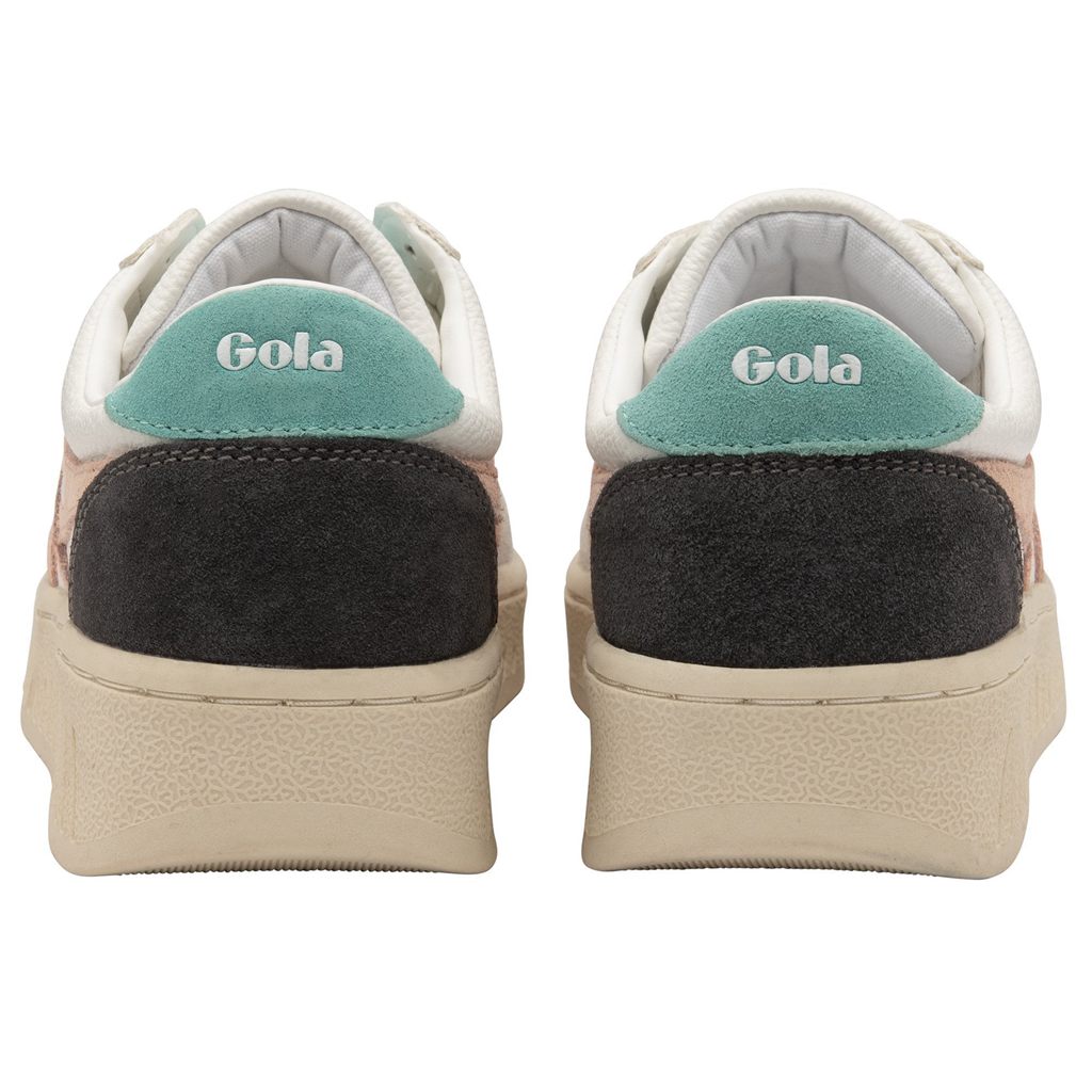 Gola Classics Grandslam Trident Sneakers Hvite Rosa Norge | WTERAO-456