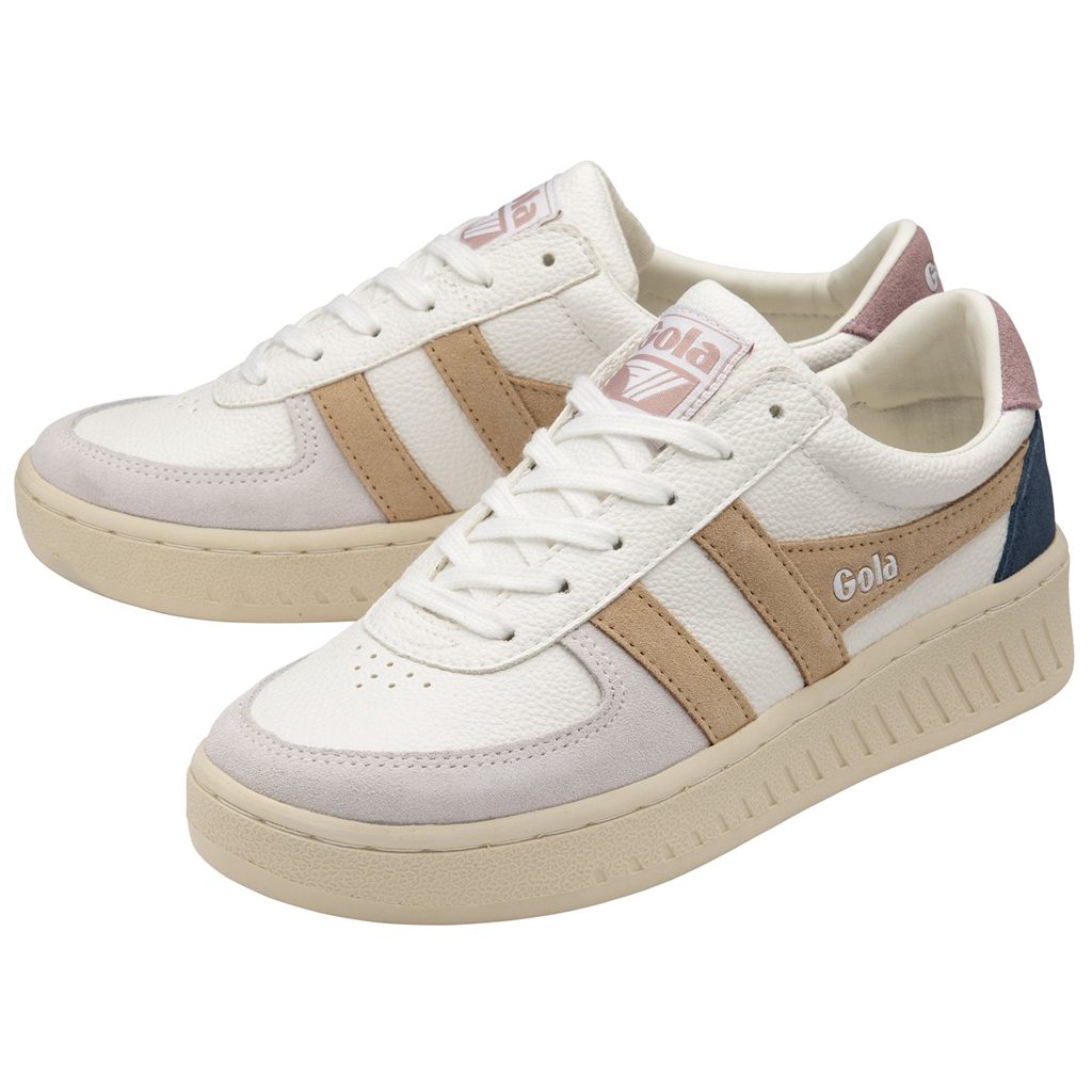 Gola Classics Grandslam Trident Sneakers Hvite Rosa Norge | YDPTON-428
