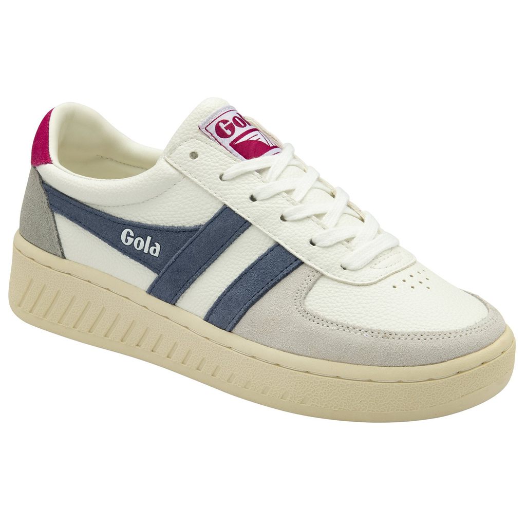 Gola Classics Grandslam Trident Sneakers Hvite Fuchsia Norge | CABKEM-158