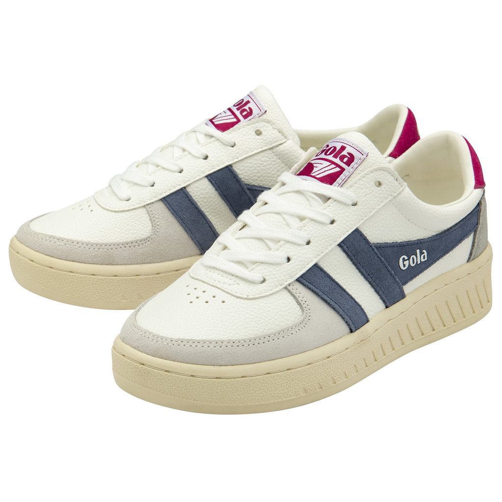 Gola Classics Grandslam Trident Sneakers Hvite Fuchsia Norge | CABKEM-158