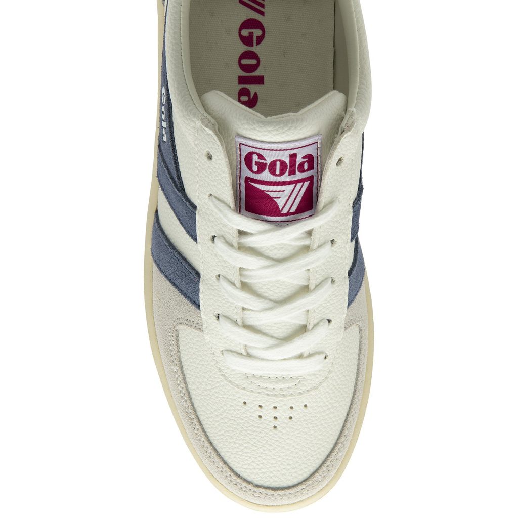 Gola Classics Grandslam Trident Sneakers Hvite Fuchsia Norge | CABKEM-158
