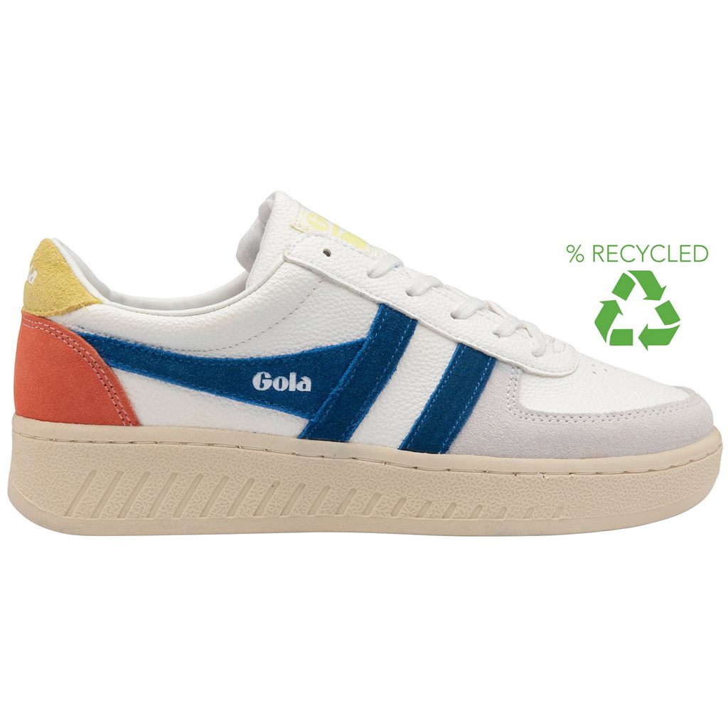 Gola Classics Grandslam Trident Sneakers Hvite Blå Norge | ZFXTQK-709