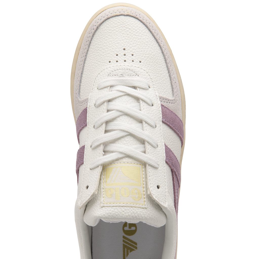 Gola Classics Grandslam Trident Sneakers Hvite Sitron Norge | YJGAZQ-538