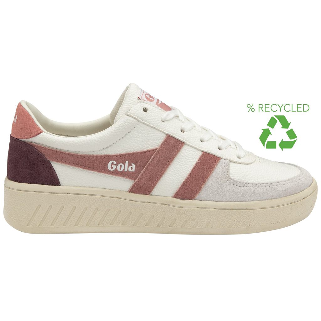 Gola Classics Grandslam Trident Sneakers Hvite Rosa Korall Rosa Norge | MJNABH-891