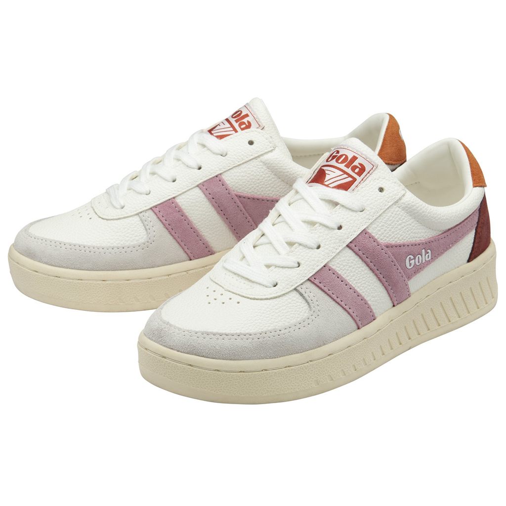 Gola Classics Grandslam Trident Sneakers Hvite Oransje Norge | LSYKON-869