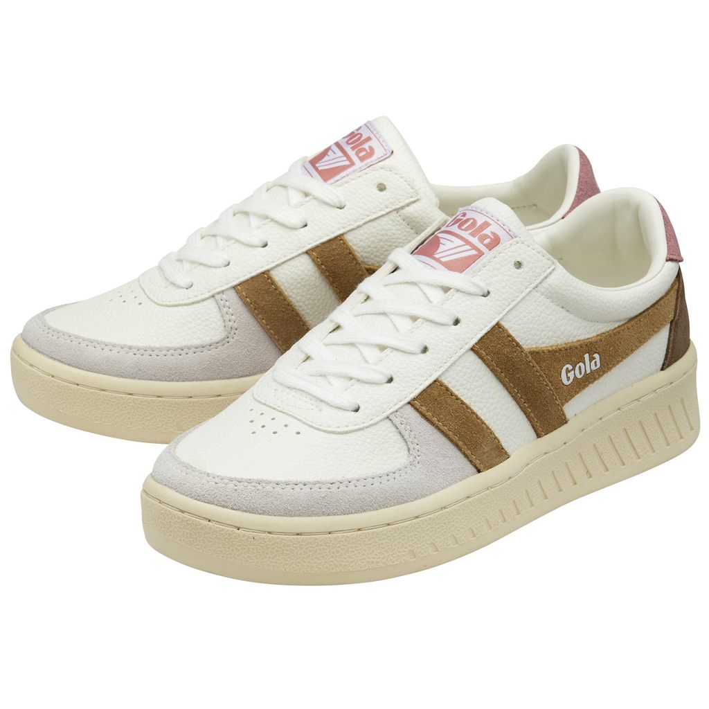 Gola Classics Grandslam Trident Sneakers Hvite Brune Rosa Norge | DFSEOJ-510