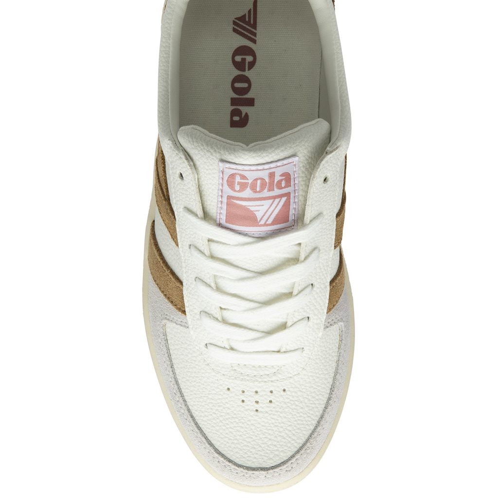 Gola Classics Grandslam Trident Sneakers Hvite Brune Rosa Norge | DFSEOJ-510