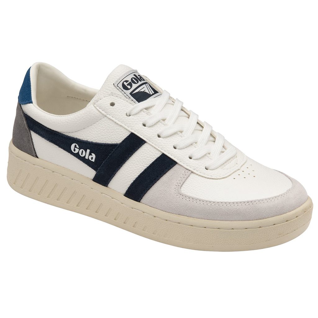 Gola Classics Grandslam Trident Sneakers Hvite Marineblå Blå Norge | ZXRQYN-725