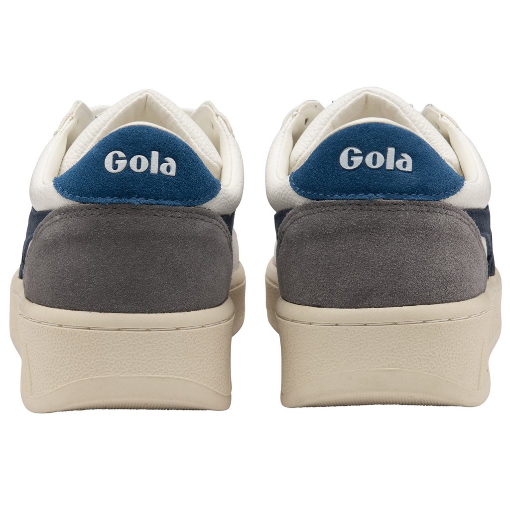 Gola Classics Grandslam Trident Sneakers Hvite Marineblå Blå Norge | ZXRQYN-725