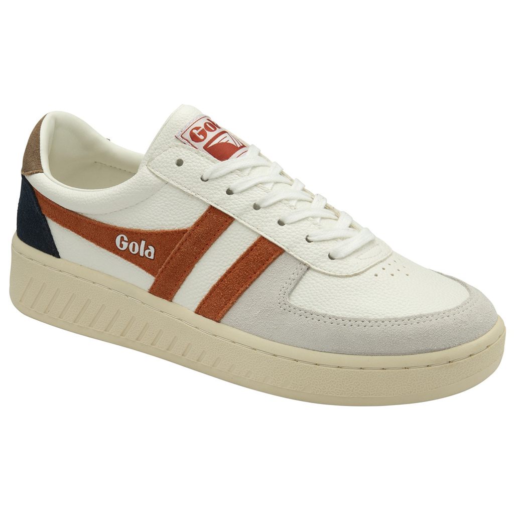 Gola Classics Grandslam Trident Sneakers Hvite Oransje Norge | UYOKSI-914