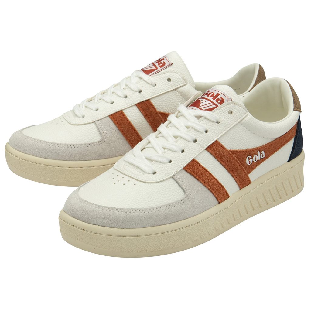 Gola Classics Grandslam Trident Sneakers Hvite Oransje Norge | UYOKSI-914
