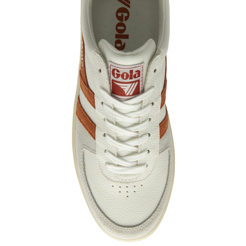 Gola Classics Grandslam Trident Sneakers Hvite Oransje Norge | UYOKSI-914