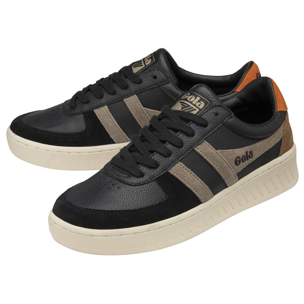 Gola Classics Grandslam Trident Sneakers Svarte Oransje Norge | IQUTAB-067