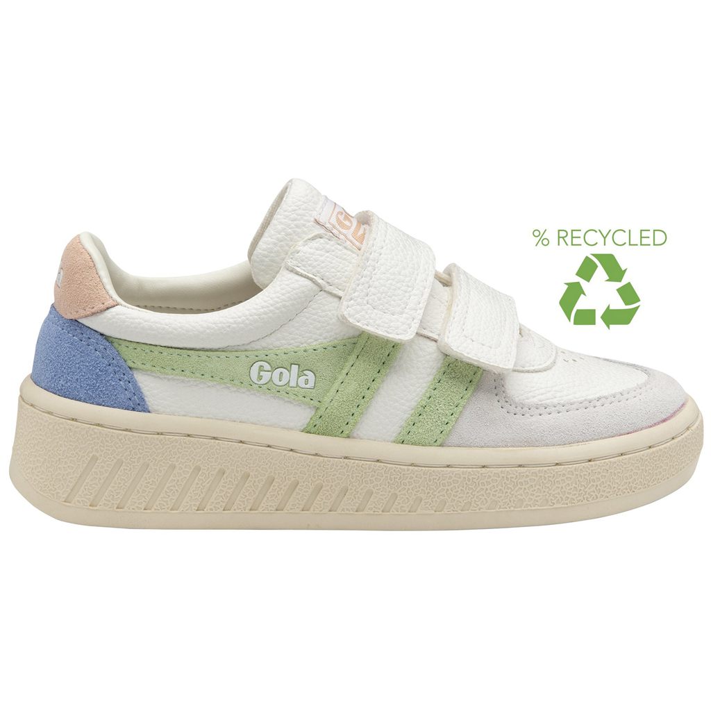 Gola Classics Grandslam Trident Strap Sneakers Hvite Grønn Rosa Norge | FCMXGQ-278