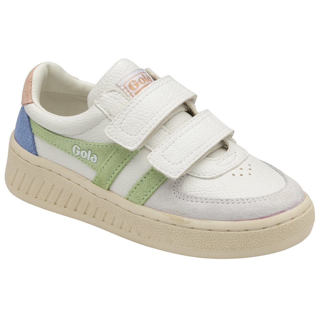 Gola Classics Grandslam Trident Strap Sneakers Hvite Grønn Rosa Norge | FCMXGQ-278