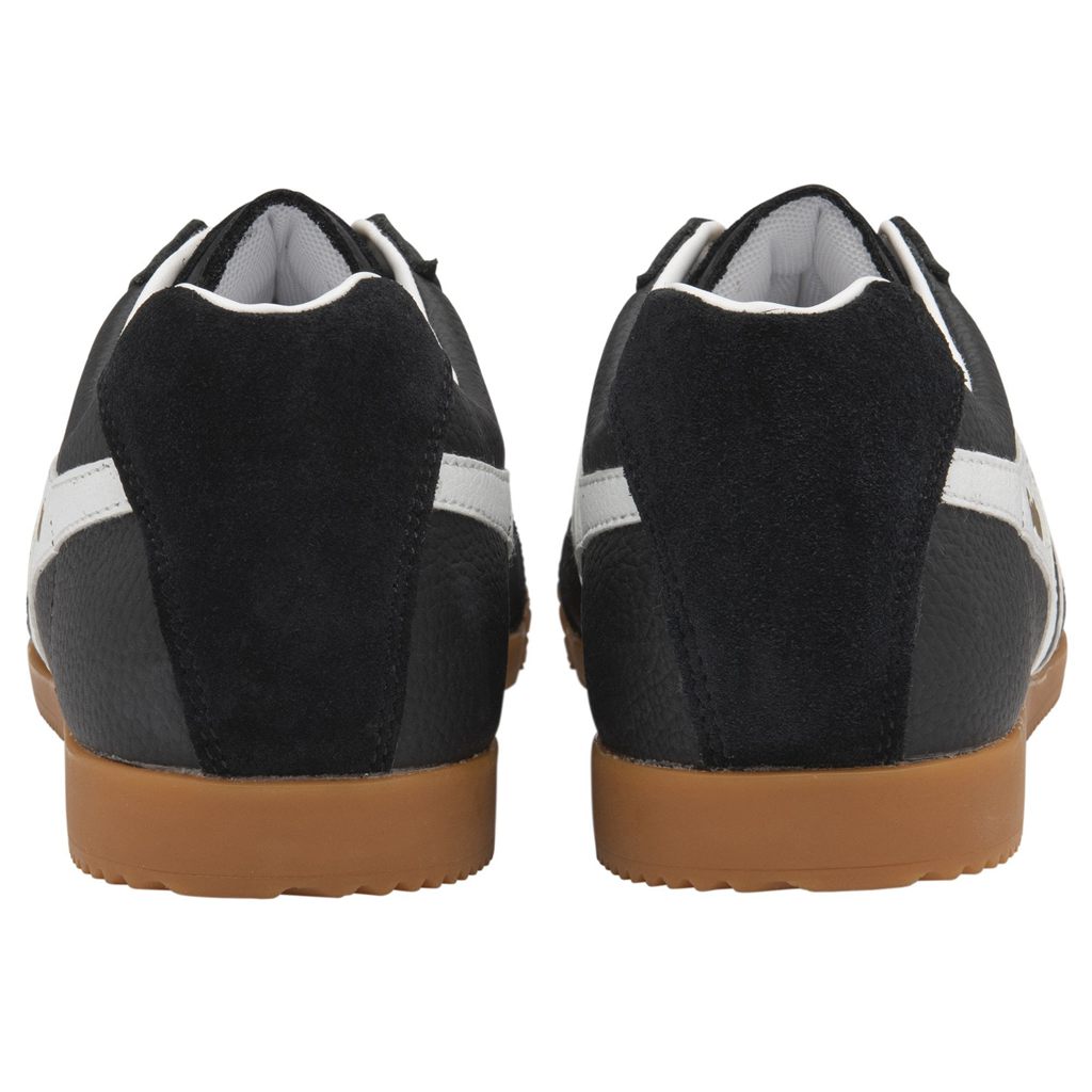 Gola Classics Harrier Leather Sneakers Svarte Hvite Hvite Norge | ATBDQJ-025