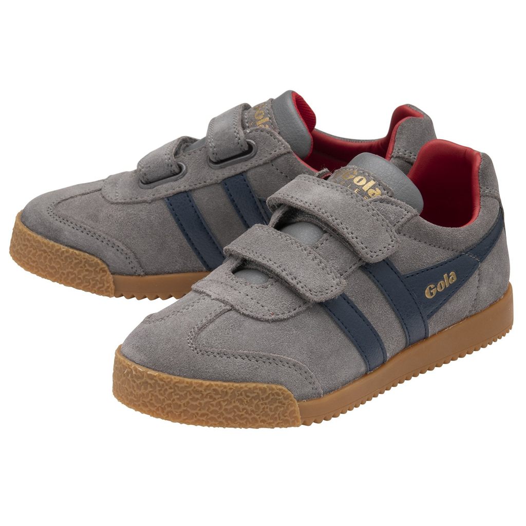 Gola Classics Harrier Strap Sneakers Marineblå Dyp Rød Norge | JRABSC-915