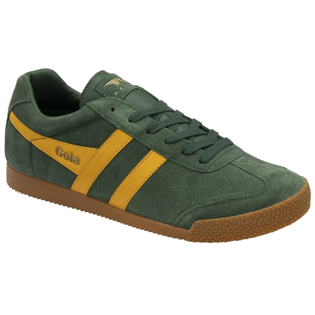 Gola Classics Harrier Suede Sneakers Evergreen Sun Norge | OZCKHL-372