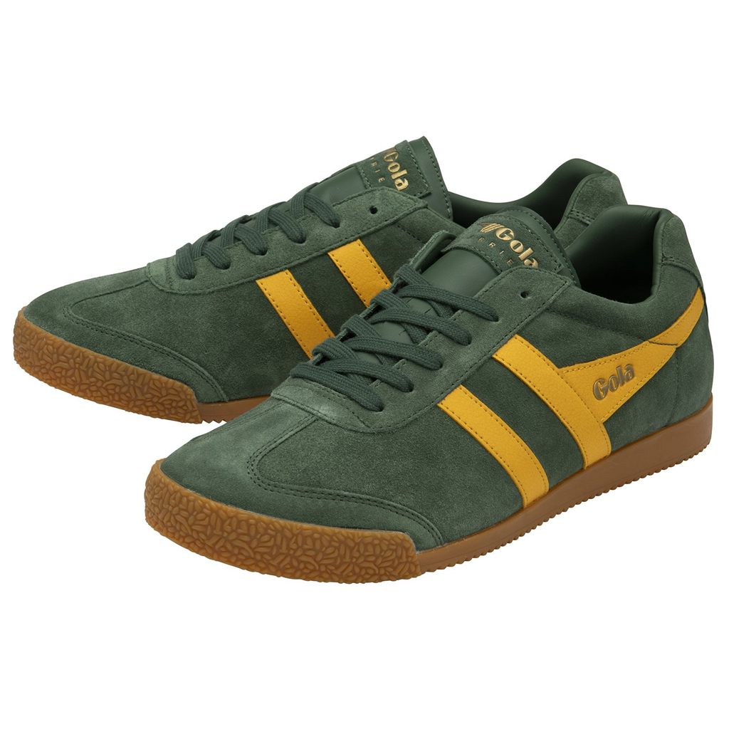 Gola Classics Harrier Suede Sneakers Evergreen Sun Norge | OZCKHL-372