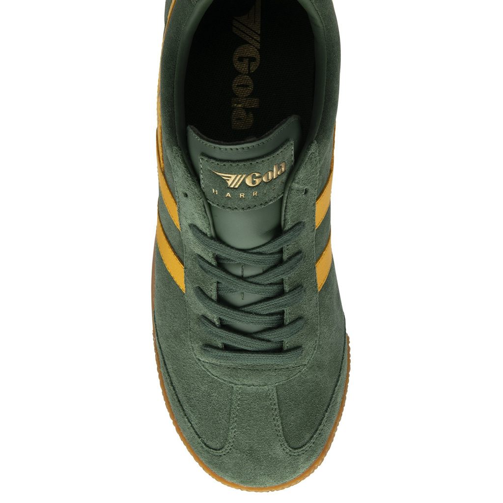Gola Classics Harrier Suede Sneakers Evergreen Sun Norge | OZCKHL-372