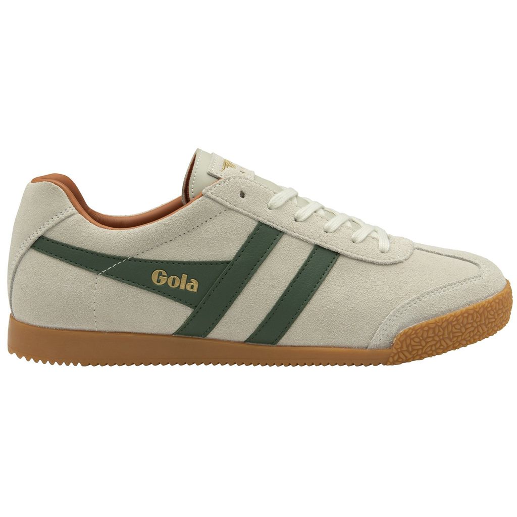 Gola Classics Harrier Suede Sneakers Hvite Oransje Norge | NBUGIP-748
