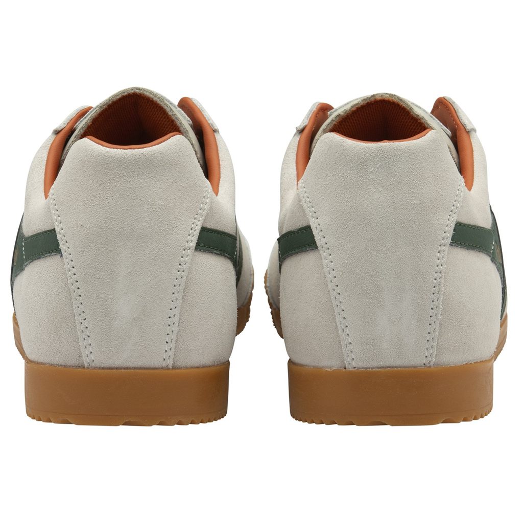 Gola Classics Harrier Suede Sneakers Hvite Oransje Norge | NBUGIP-748