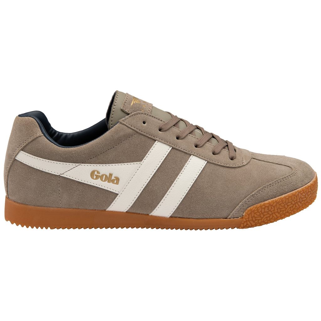 Gola Classics Harrier Suede Sneakers Hvite Marineblå Norge | IREVQD-695
