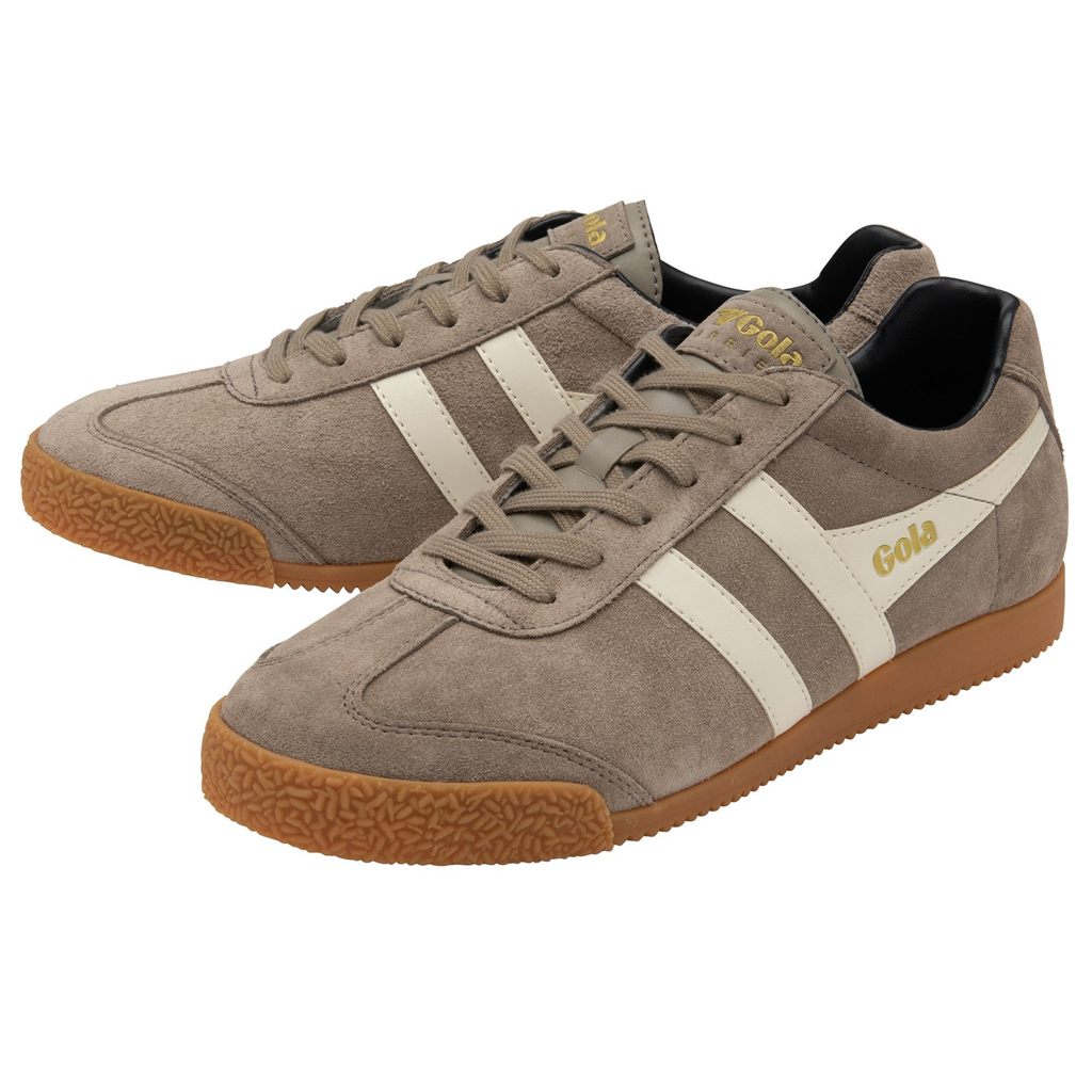 Gola Classics Harrier Suede Sneakers Hvite Marineblå Norge | IREVQD-695