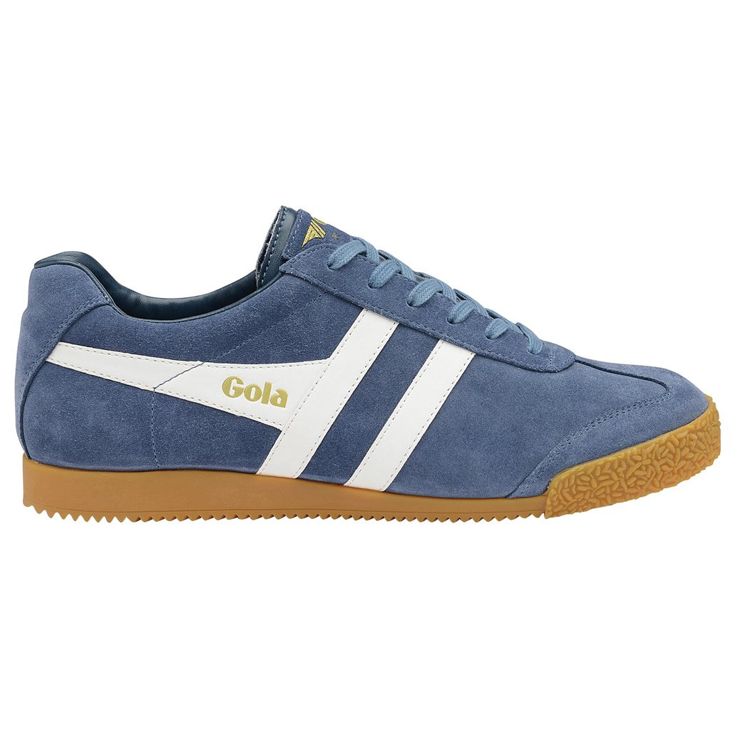 Gola Classics Harrier Suede Sneakers Hvite Norge | AUFYOM-854