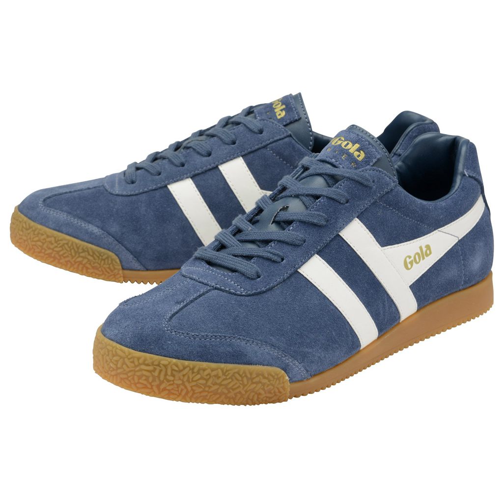 Gola Classics Harrier Suede Sneakers Hvite Norge | AUFYOM-854