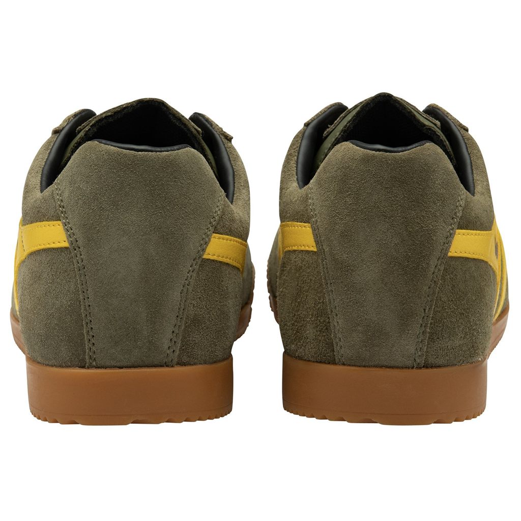 Gola Classics Harrier Suede Sneakers Khaki Svarte Norge | PTZUEG-462