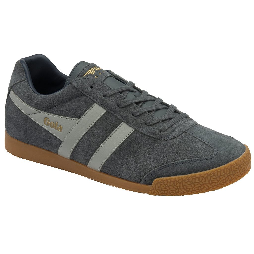 Gola Classics Harrier Suede Sneakers Lyse Grå Marineblå Norge | MZIOGR-921