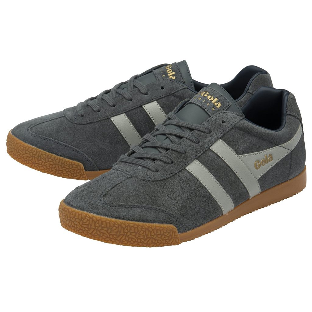 Gola Classics Harrier Suede Sneakers Lyse Grå Marineblå Norge | MZIOGR-921