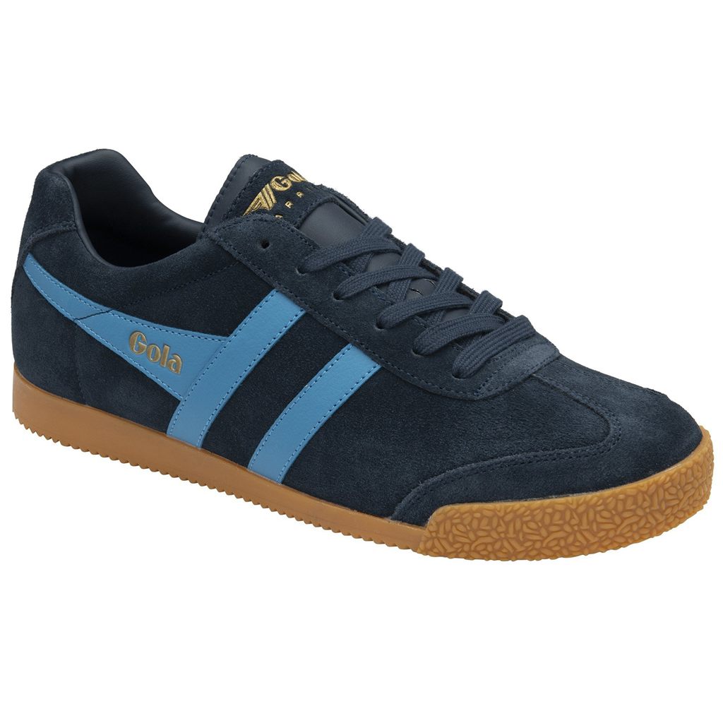 Gola Classics Harrier Suede Sneakers Marineblå Norge | EZRNPK-548