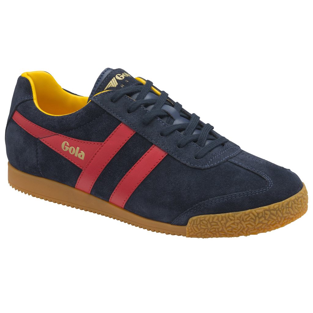 Gola Classics Harrier Suede Sneakers Marineblå Rød Norge | CWJVIP-427
