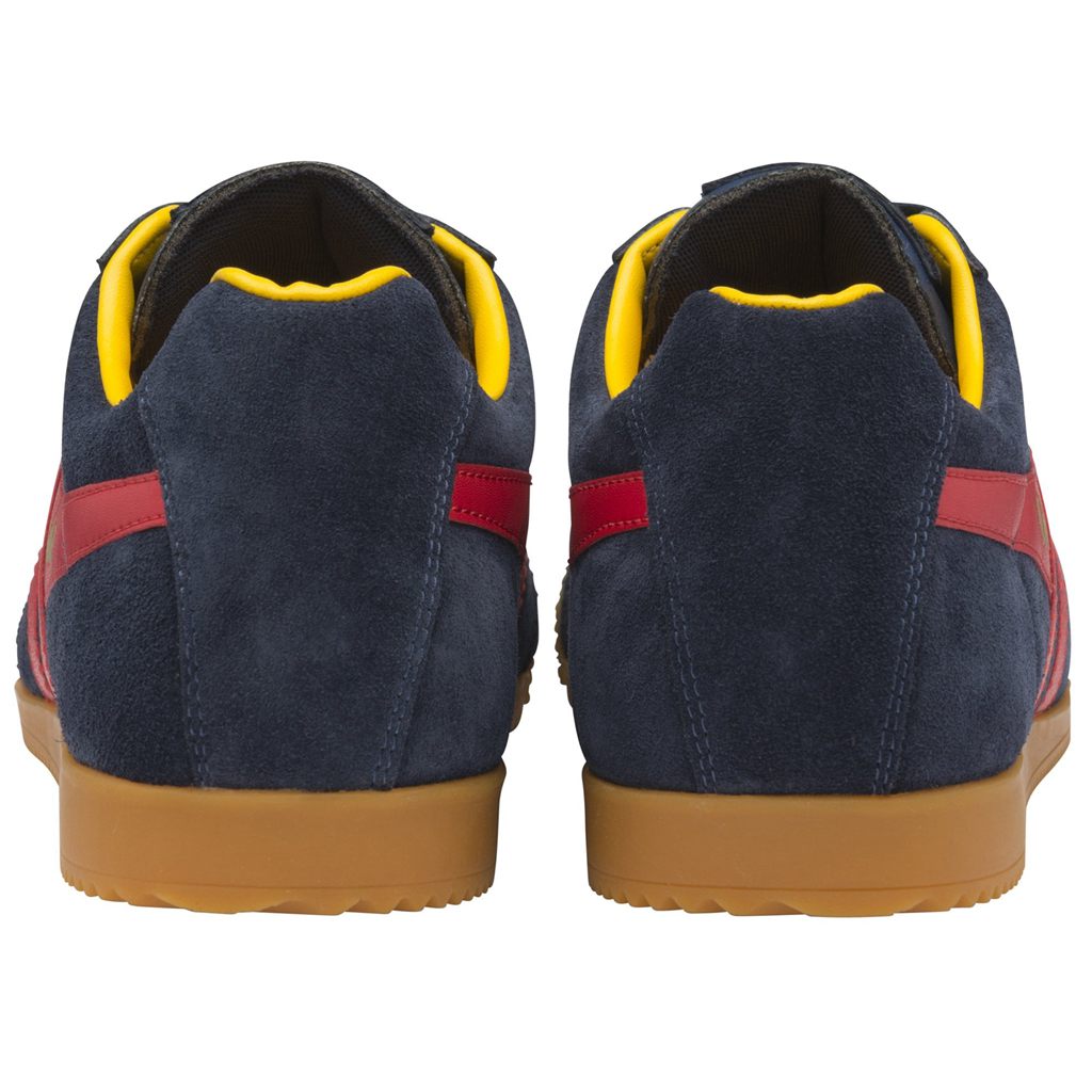 Gola Classics Harrier Suede Sneakers Marineblå Rød Norge | CWJVIP-427