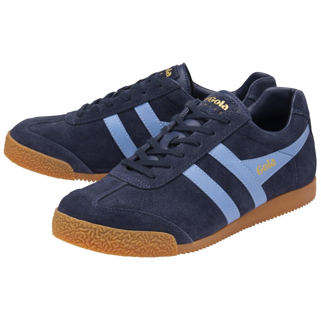 Gola Classics Harrier Suede Sneakers Marineblå Norge | VDMIYG-573