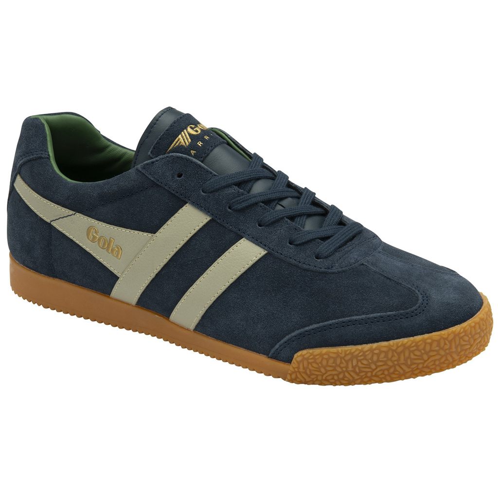 Gola Classics Harrier Suede Sneakers Marineblå Grå Norge | HKGQFM-510