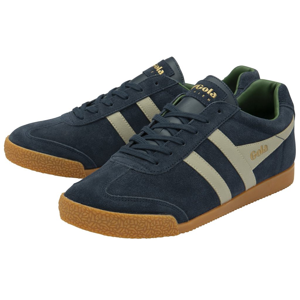 Gola Classics Harrier Suede Sneakers Marineblå Grå Norge | HKGQFM-510