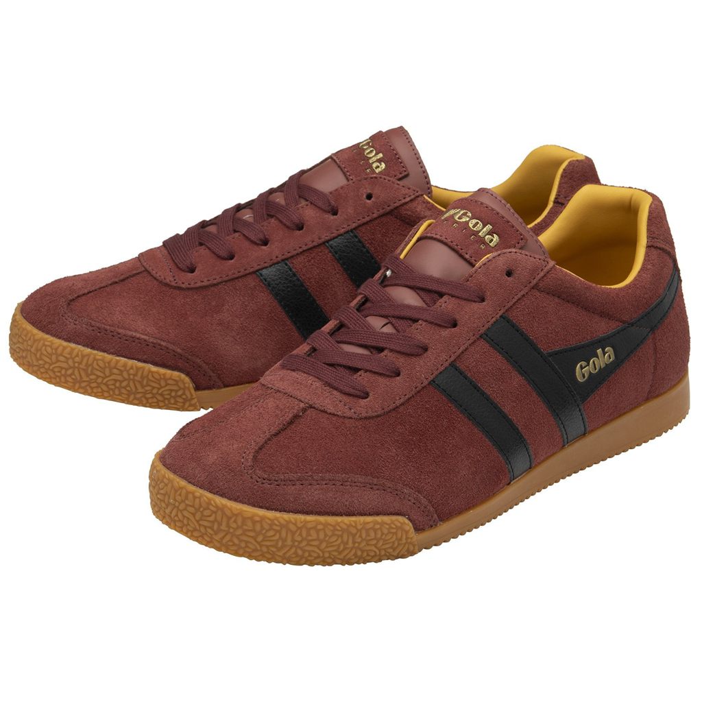 Gola Classics Harrier Suede Sneakers Rød Svarte Norge | ZIPTSJ-401