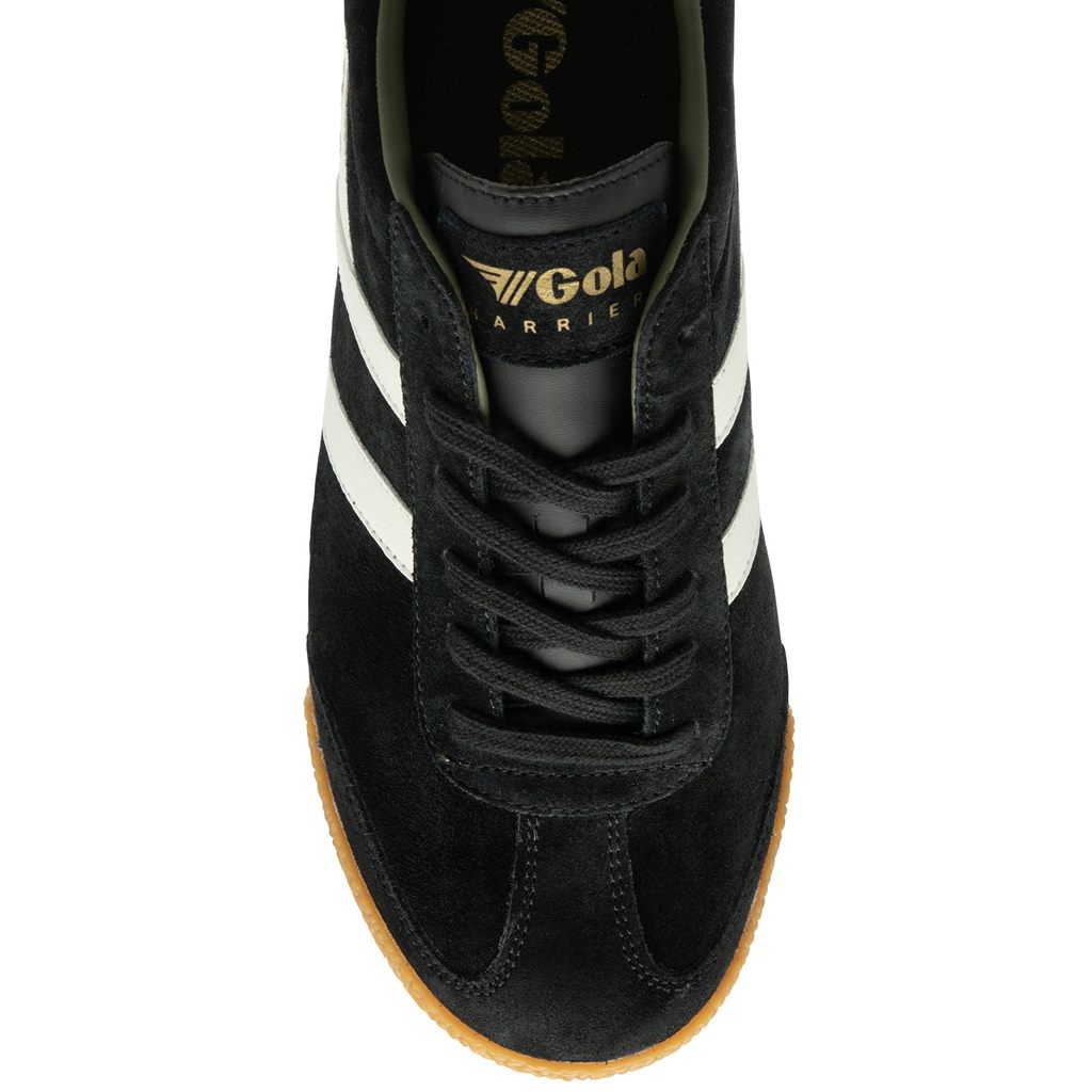 Gola Classics Harrier Suede Sneakers Svarte Hvite Khaki Norge | XWPDZT-193