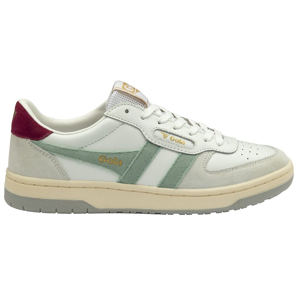 Gola Classics Hawk Sneakers Hvite Grønn Lyse Grå Norge | LQARJM-365