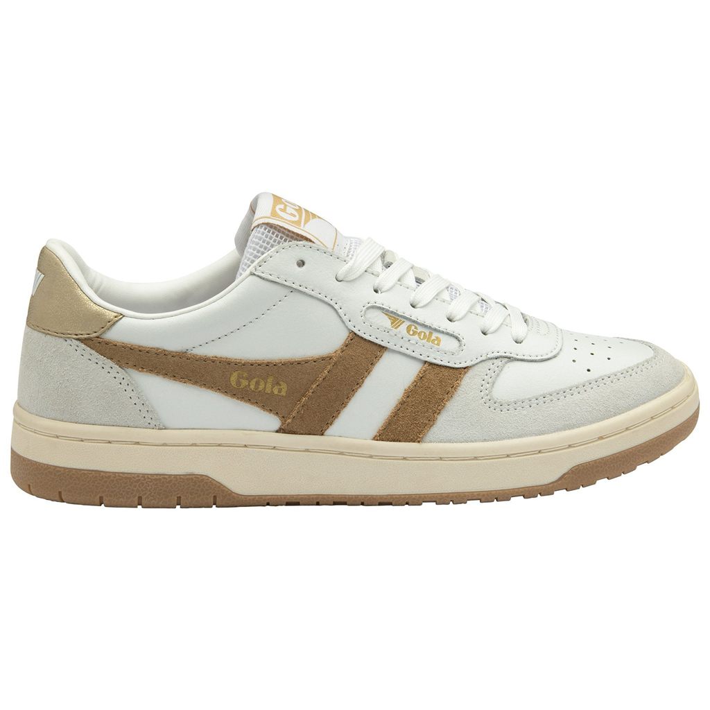 Gola Classics Hawk Sneakers Hvite Lyse Gull Norge | TNSZMW-572