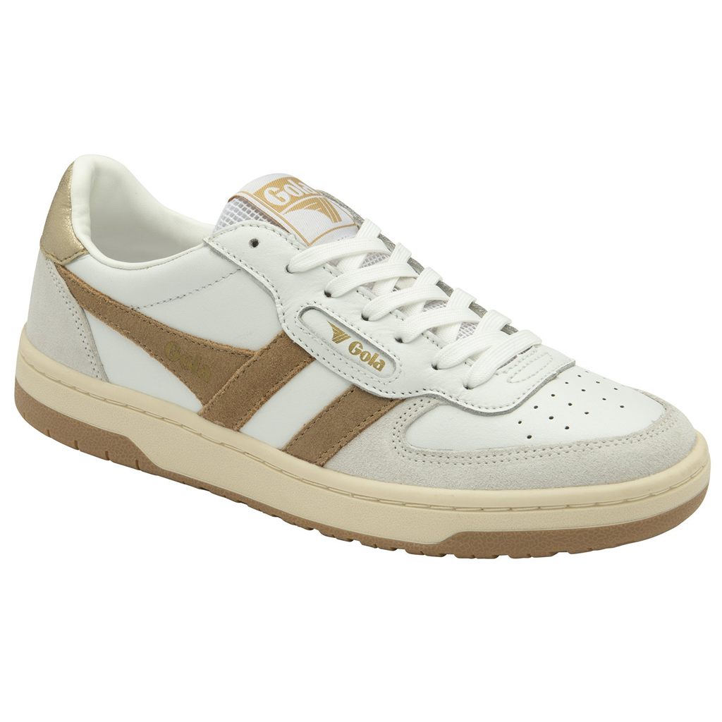 Gola Classics Hawk Sneakers Hvite Lyse Gull Norge | TNSZMW-572