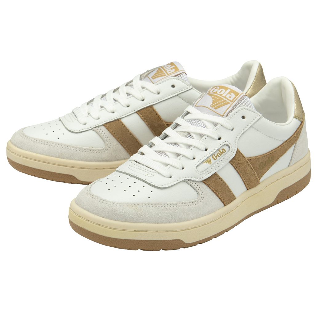 Gola Classics Hawk Sneakers Hvite Lyse Gull Norge | TNSZMW-572
