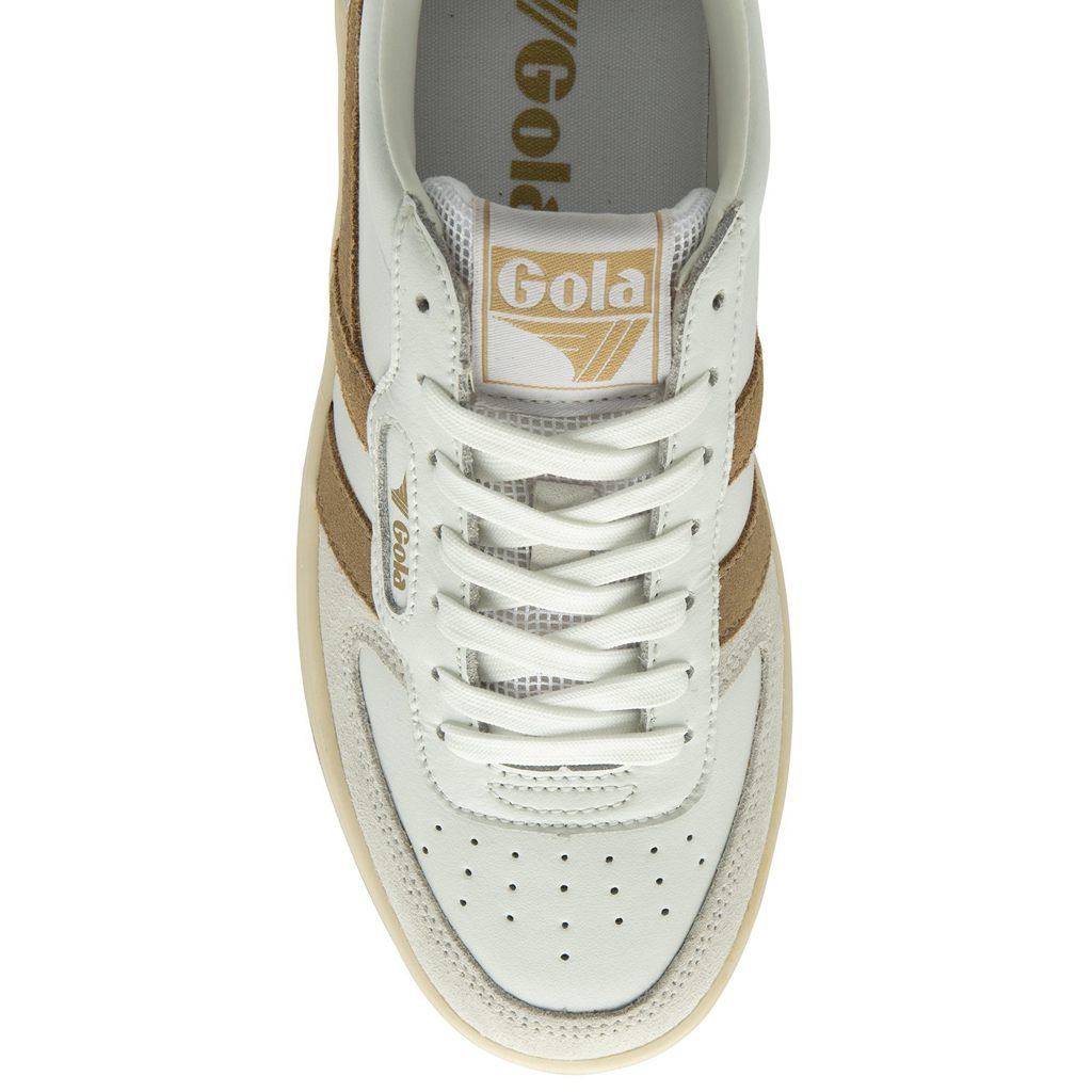 Gola Classics Hawk Sneakers Hvite Lyse Gull Norge | TNSZMW-572