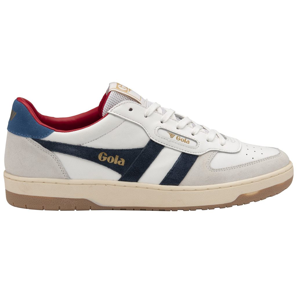 Gola Classics Hawk Sneakers Hvite Marineblå Blå Norge | XJKCGA-865