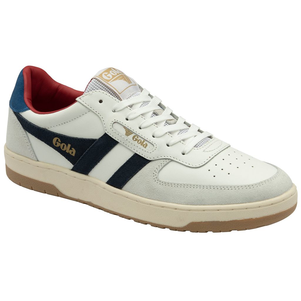 Gola Classics Hawk Sneakers Hvite Marineblå Blå Norge | XJKCGA-865