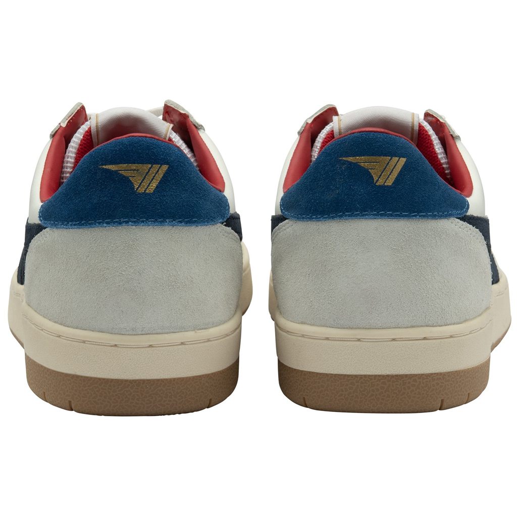 Gola Classics Hawk Sneakers Hvite Marineblå Blå Norge | XJKCGA-865